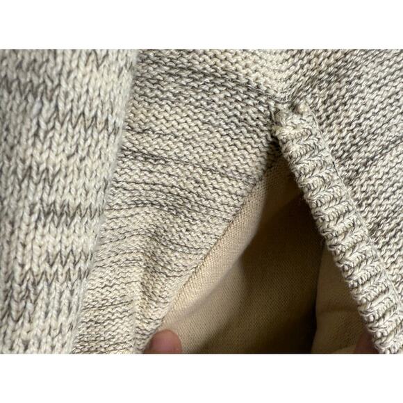 Guess Los Angeles Full Zip Sweater Mens XL Gray Knitted Long Sleeve Mock Neck - Picture 6 of 13